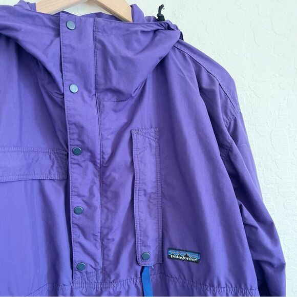 Vintage Patagonia 90s Men’s Pullover Anorak Parka Jacket size Medium Purple - Picture 3 of 9